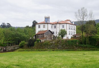 Fototapeta na wymiar Traditional classic villa style house in Portugal 