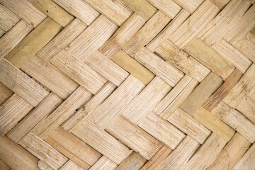 Woven bamboo pattern texture background