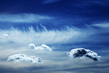 Beautiful blue sky and clouds nature background - 783604108