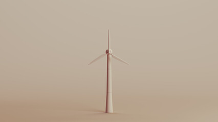 Wind turbine windfarm wind power wind turbine sustainable green energy renewable energy neutral backgrounds 3d illustration render digital rendering