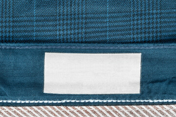 Blank clothes label