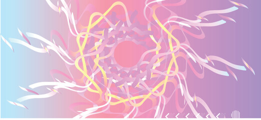 Abstract colorful flat design vector background