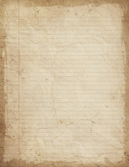 Grunge Paper Texture Background with Weathered Edge Line