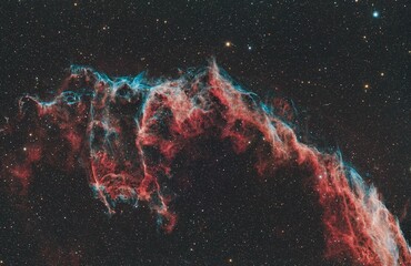 bat nebula (eastern veil nebula) - obrazy, fototapety, plakaty