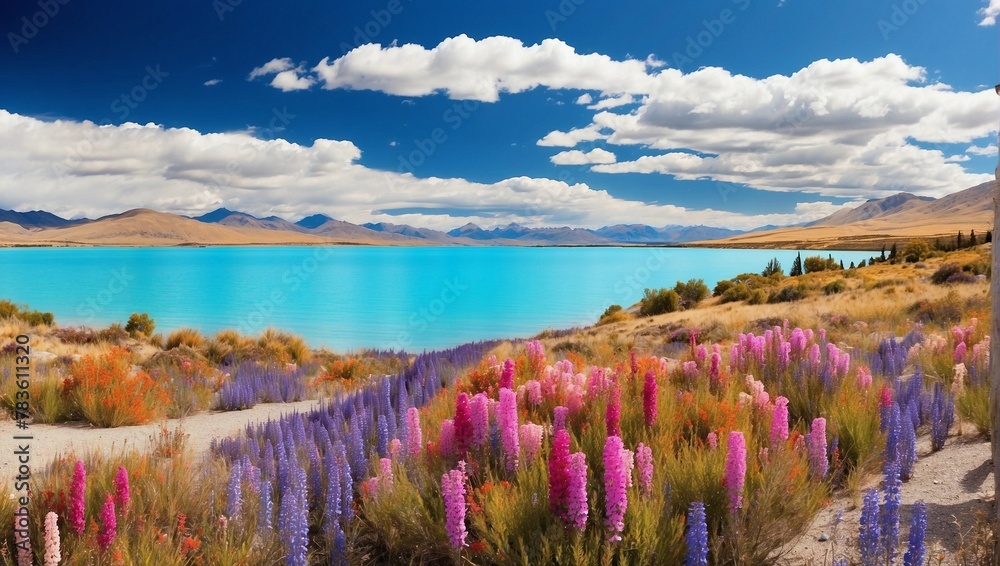 Canvas Prints lake in the mountains