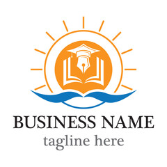 Education logo template vector icon design