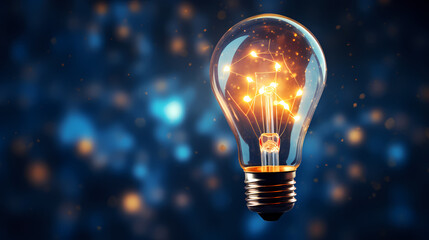 Light bulb concept background