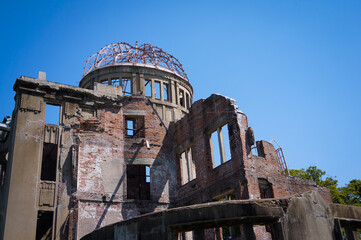 Atomic Bomb Dome is part of the Hiroshima Peace Memorial Park in Hiroshima, Japan.