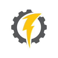 illustration of a lightning logo with the letter a