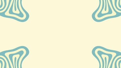 abstract background with waves frame in the corner
