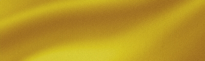 Naklejka premium Panaromic Golden Gradient Background With Grainy Texture