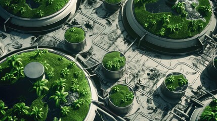 Algae biofuel production facility