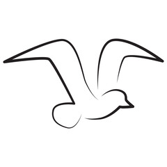 bird silhouette element transparent background