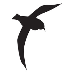 bird silhouette element transparent background