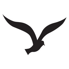 bird silhouette element transparent background