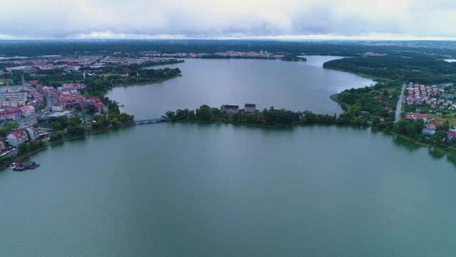 Beautiful Landscape Lake Elk Jezioro Krajobraz Aerial View Poland