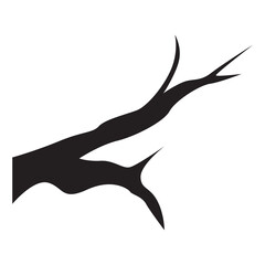 branches silhouette element transparent background
