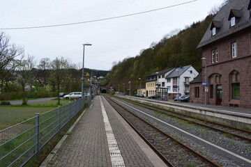 railroad from the station to the tunnel in Kyllburg