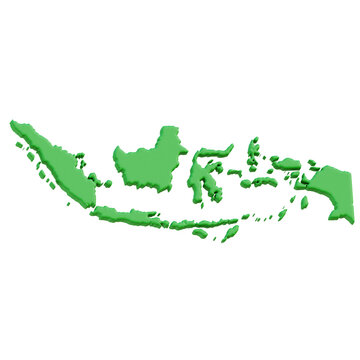3d Map of Indonesia