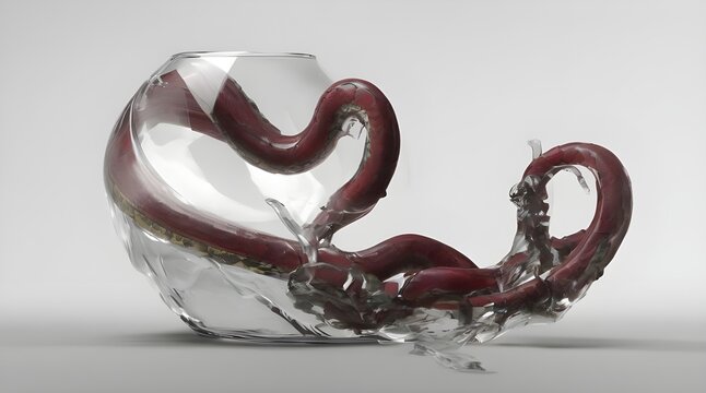 glass of snake. generative.ai