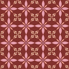 Seamless vector background with decorative flowers. Print. Cloth design, wallpaper.