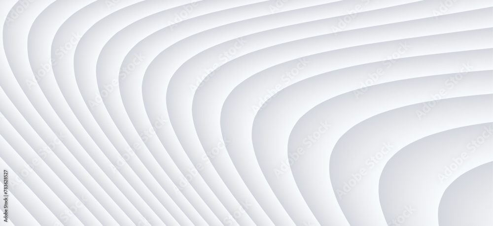 Poster white striped pattern background, 3d lines design, abstract minimal white gray background for busine