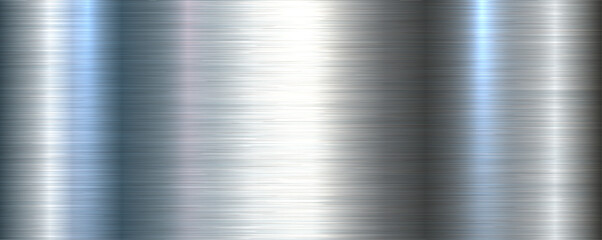 Silver metallic texture with brushed metal pattern, shiny steel industrial and technology background. - 783628523
