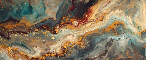 Exquisite mineral-inspired abstract, showcasing a rich tapestry of colors and textures.