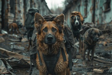 Canine Brigade in a Post-Apocalyptic World

