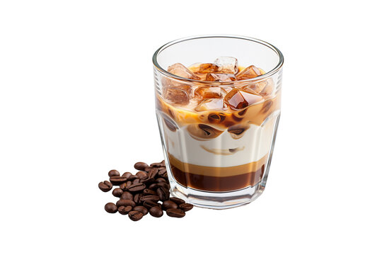 Coffee Glass on transparent background.