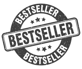 bestseller stamp. bestseller label. round grunge sign