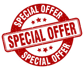 special offer stamp. special offer label. round grunge sign
