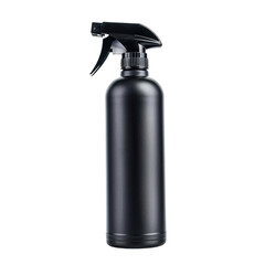 Black Spray Bottle with Trigger Nozzle, Focusing on the Concept of Cleaning and Maintenance.