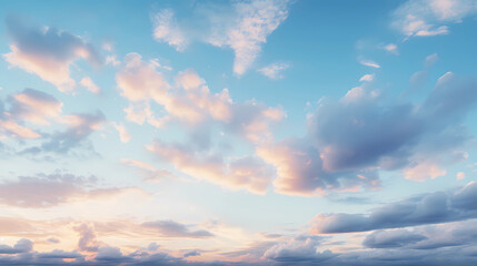 Beatiful sky with comolus clouds 