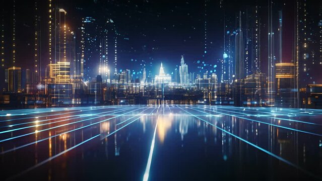 Big data connection technology, can be used for display or montage your products, technology, businessman, digital, business, innovative, computer, tech, networking