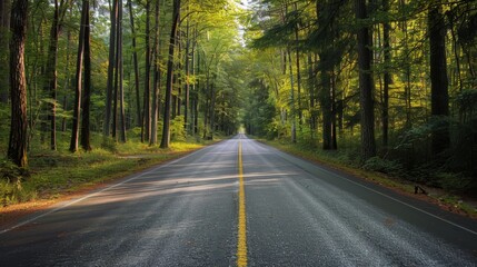Fototapeta premium high way to forrest 