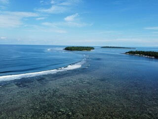 Beautiful view of the sea on a sunny summer day