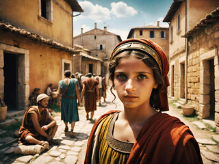 Portrait of a girl from Ancient Rome