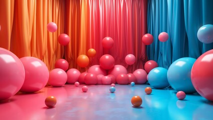 Colorful balloons background for celebration