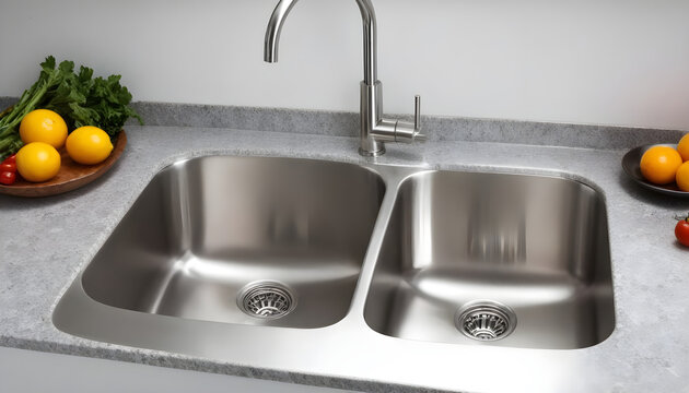 Shiny stainless steel sink 5