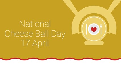 National Cheese Ball Day web banner design