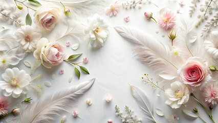 Close-up of petals in a bouquet, showcasing the beauty of spring flowers for a romantic wedding table decoration