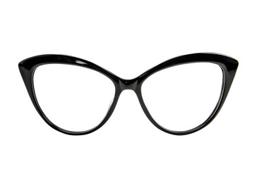Fototapeta premium Round eyeglasses with modern and minimal style isolated on background, optical accessories for male and female in daily life.