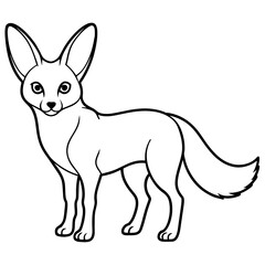 fennec-fox vector illustration