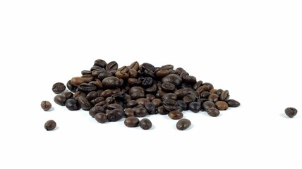 coffee beans on a white background