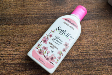 Soffell Mosquito repellent spray, an Indonesian famous brand. Bekasi, Indonesia, April 13, 2024