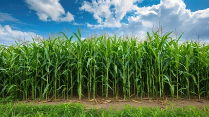 Obraz premium Heat resistant crops in experimental field