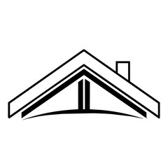 house icon isolated on white