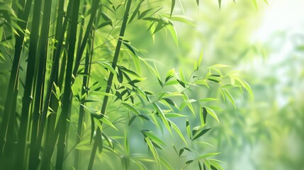 Fototapeta premium Bamboo Forest Whispers