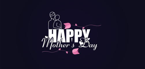 Artistic Mother's Day Stunning Illustration Design to Celebrate Mom